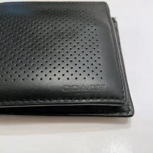 Coach perforated wallet hotsell